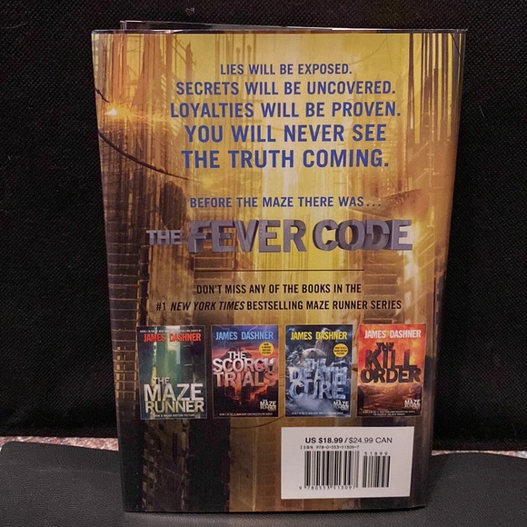 James Dashner- “The Maze Runner Series- The Fever Code” (Book 5)hardcover signed - Picture 2 of 6